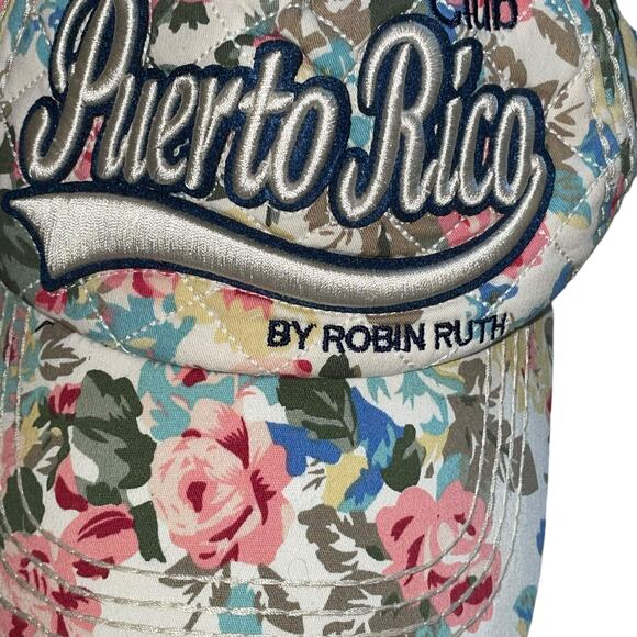 Robin Ruth Puerto Rico Cap Hat Club Floral Snapback Holiday Vacation Souvenir - Picture 4 of 15